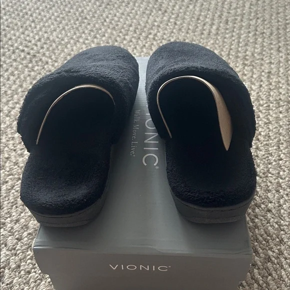 NWT Vionic Gemma Black Slippers - Picture 4 of 10